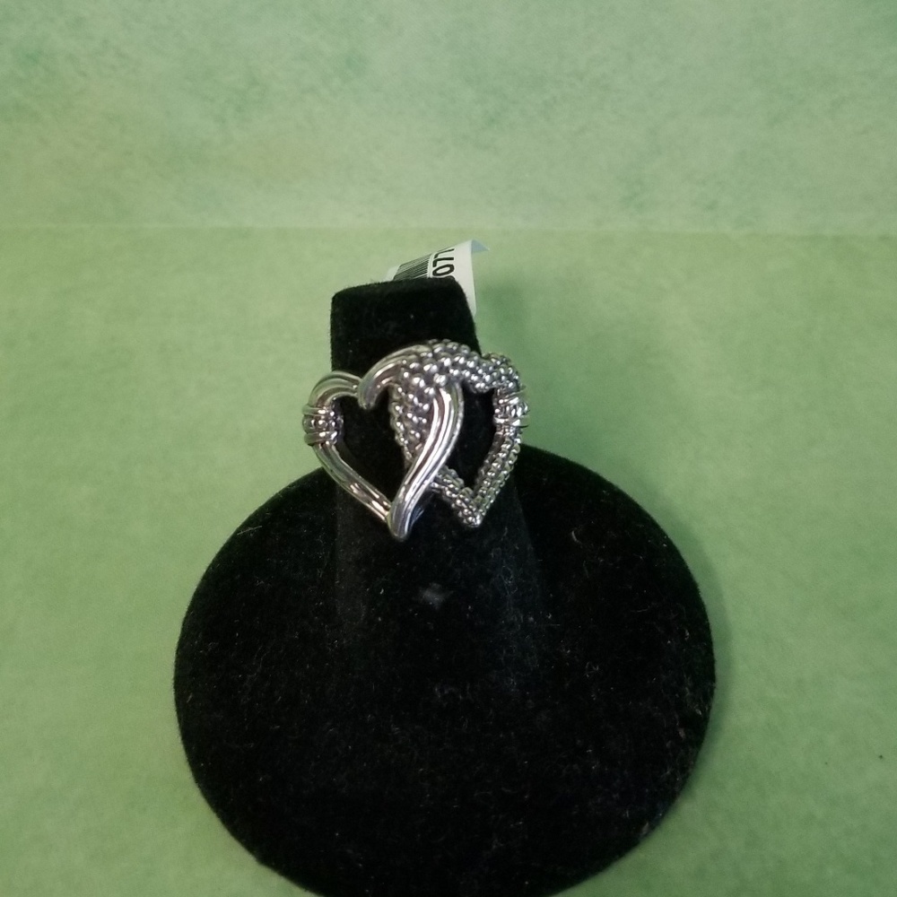 Sterling silver hearts ring